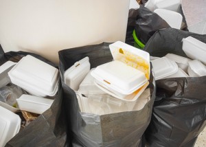 polystyrene waste